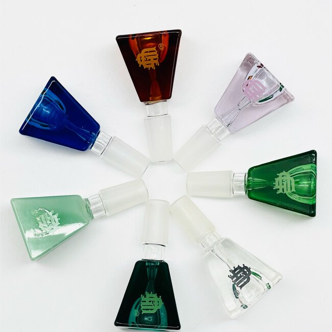 CRYSTAL GLASS 14MM RECTANGULAR CUBE GLASS BOWL