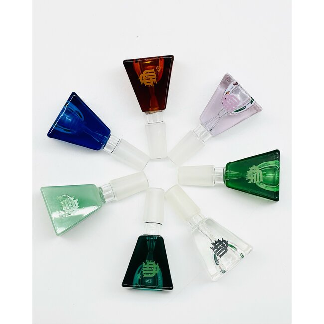 CRYSTAL GLASS 14MM RECTANGULAR CUBE GLASS BOWL