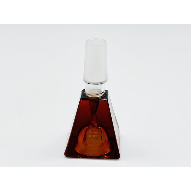 CRYSTAL GLASS 14MM RECTANGULAR CUBE GLASS BOWL