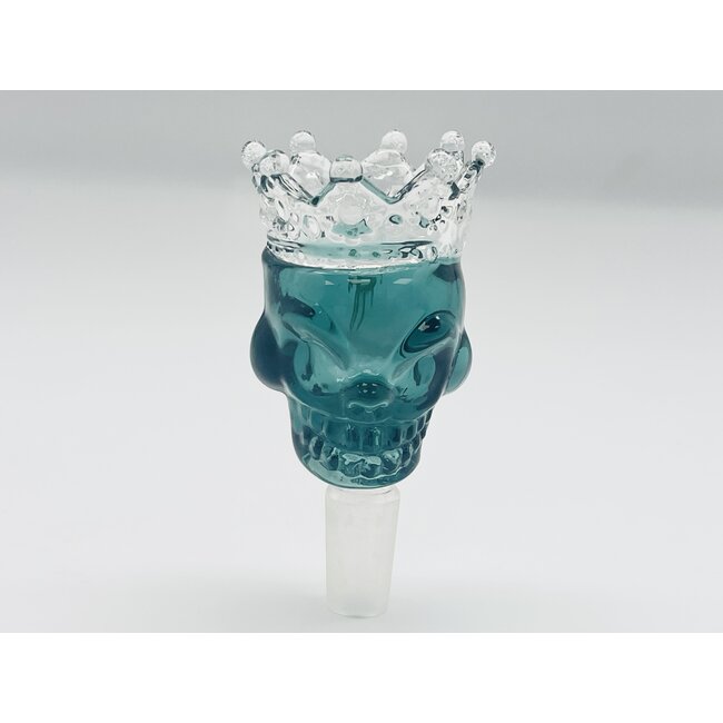 CRYSTAL GLASS 14MM  SKULL CROWN GLASS BOWL