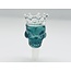 CRYSTAL GLASS 14MM  SKULL CROWN GLASS BOWL