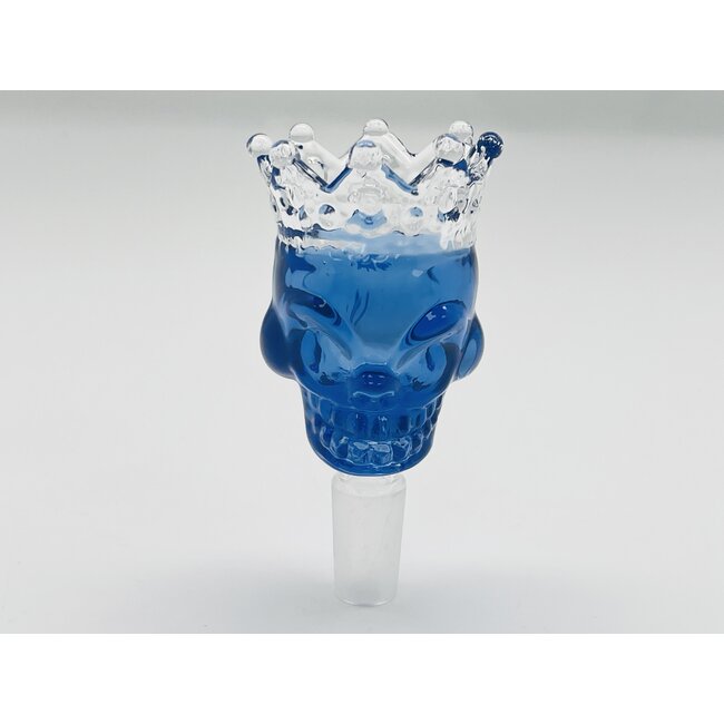 CRYSTAL GLASS 14MM  SKULL CROWN GLASS BOWL
