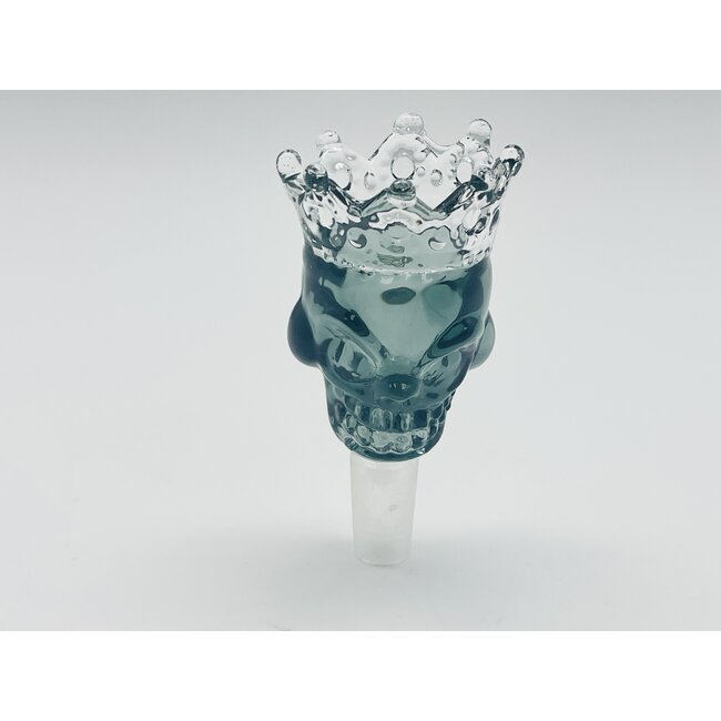 CRYSTAL GLASS 14MM  SKULL CROWN GLASS BOWL