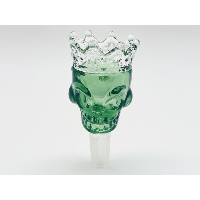 CRYSTAL GLASS 14MM  SKULL CROWN GLASS BOWL