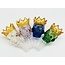 CRYSTAL GLASS 14MM BROWN CROWN 14MM MALE GLASS BOWL