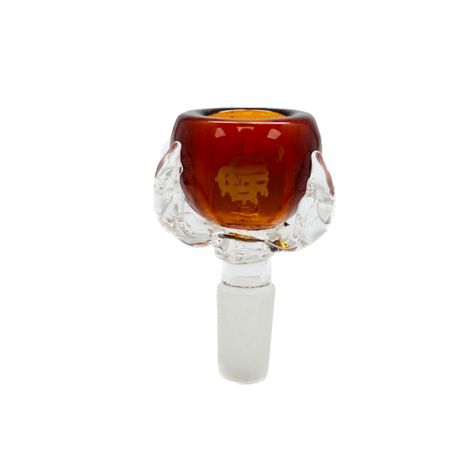 CRYSTAL GLASS CRYSTAL GLASS CLAW BOWL 14MM MALE