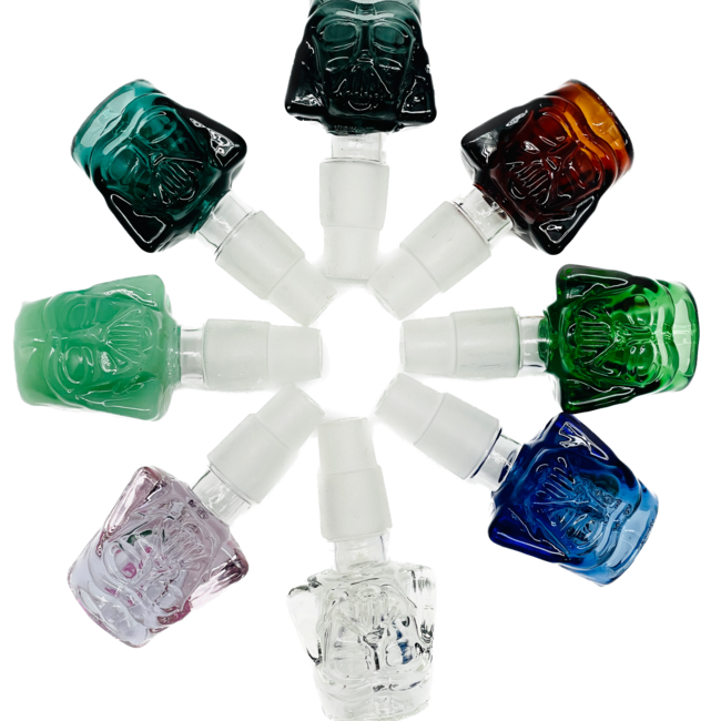 CRYSTAL GLASS 14/18MM MALE DARTH VADER GLASS BOWL