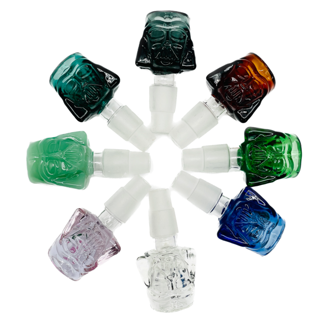 CRYSTAL GLASS 14/18MM MALE DARTH VADER GLASS BOWL
