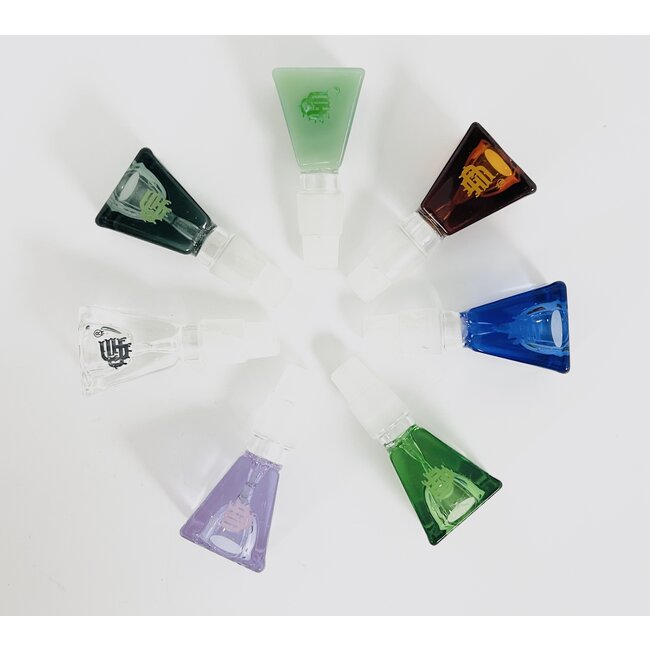 CRYSTAL GLASS 14/18MM RECTANGULAR CUBE GLASS BOWL