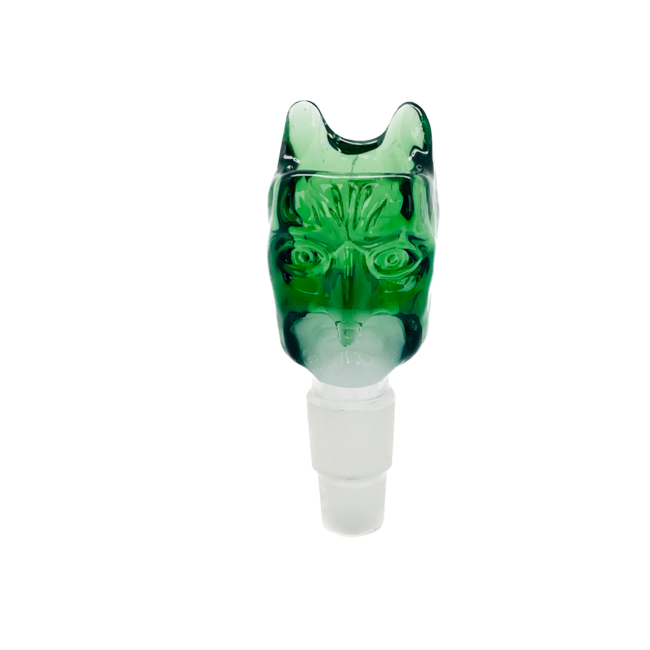 CRYSTAL GLASS CRYSTAL GLASS SCARED FACE BOWL 14/18MM MALE