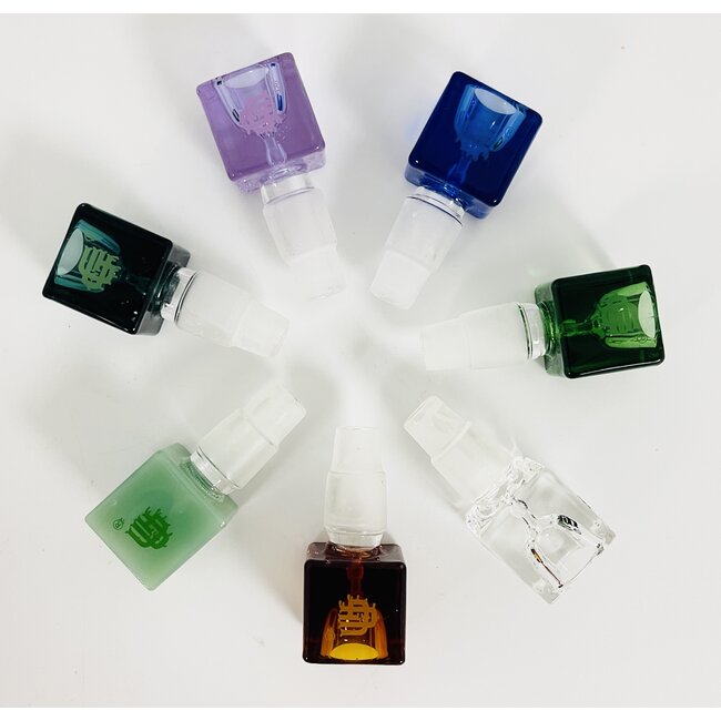 CRYSTAL GLASS 14/18MM CUBE GLASS BOWL