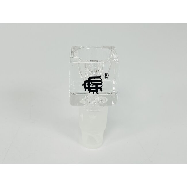 CRYSTAL GLASS 14/18MM CUBE GLASS BOWL