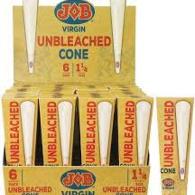 JOB JOB UNBLEACHED VIRGIN CONES 1-1/4 6PK