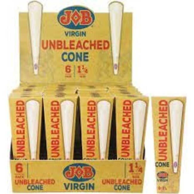 JOB JOB UNBLEACHED VIRGIN CONES 1-1/4 6PK