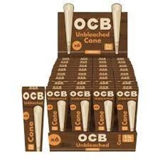 OCB OCB ORGANIC HEMP CONES 1-1/4 6PK