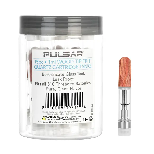 PULSAR PULSAR WOOD TIP QUARTZ CARTRIDGE TANK 1ML