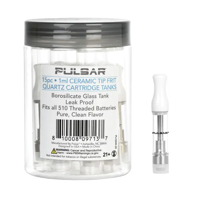 PULSAR PULSAR CERAMIC TIP QUARTZ CARTRIDGE TANK 1ML