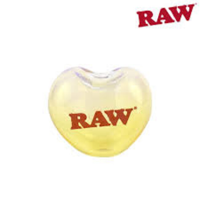 RAW RAW GLASS HEART CONE HOLDER