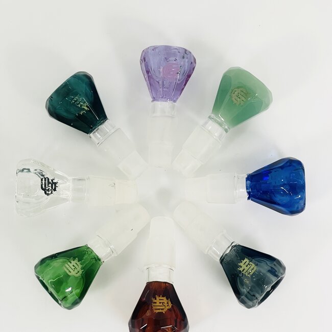 CRYSTAL GLASS 14/18MM  DIAMOND GLASS BOWL