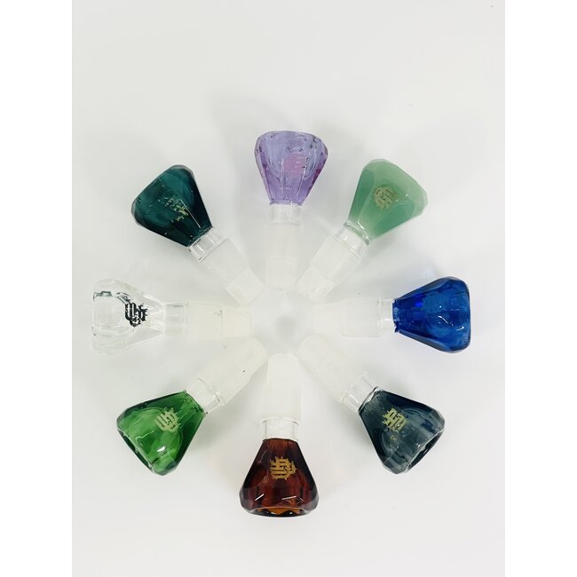 CRYSTAL GLASS 14/18MM DIAMOND GLASS BOWL