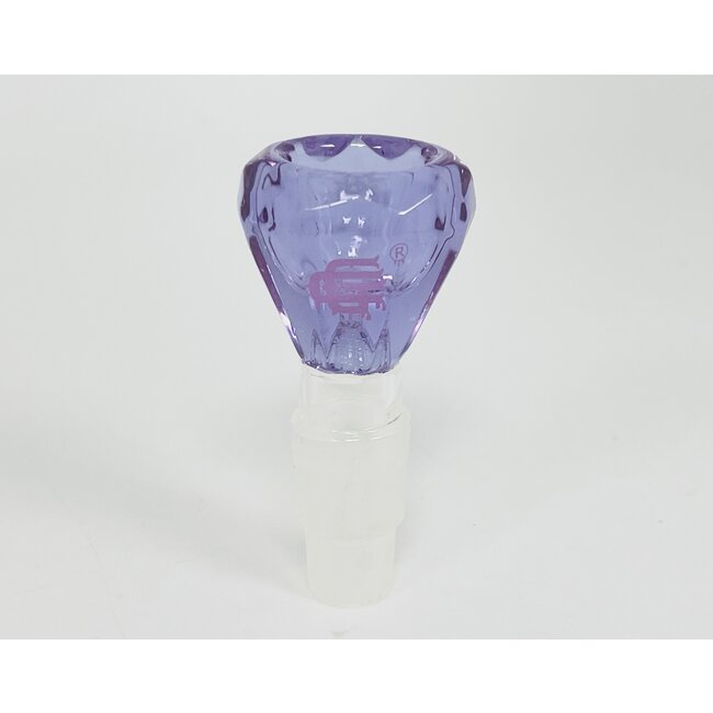 CRYSTAL GLASS 14/18MM DIAMOND GLASS BOWL