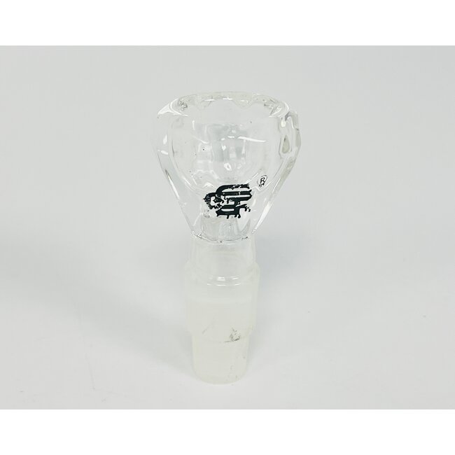 CRYSTAL GLASS 14/18MM DIAMOND GLASS BOWL