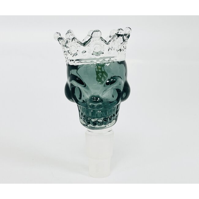 CRYSTAL GLASS 14/18MM  SKULL CROWN GLASS BOWL