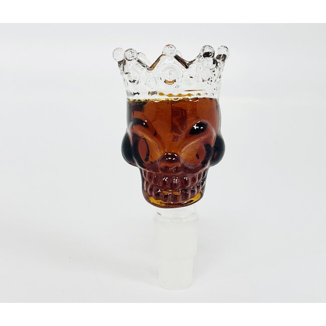 CRYSTAL GLASS 14/18MM  SKULL CROWN GLASS BOWL
