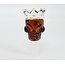CRYSTAL GLASS 14/18MM  SKULL CROWN GLASS BOWL
