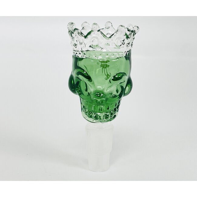 CRYSTAL GLASS 14/18MM  SKULL CROWN GLASS BOWL