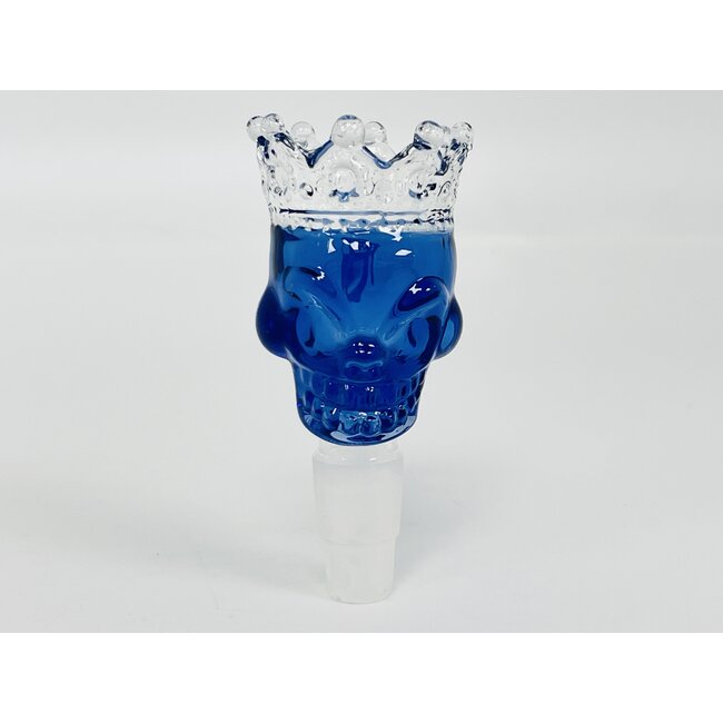 CRYSTAL GLASS 14/18MM  SKULL CROWN GLASS BOWL
