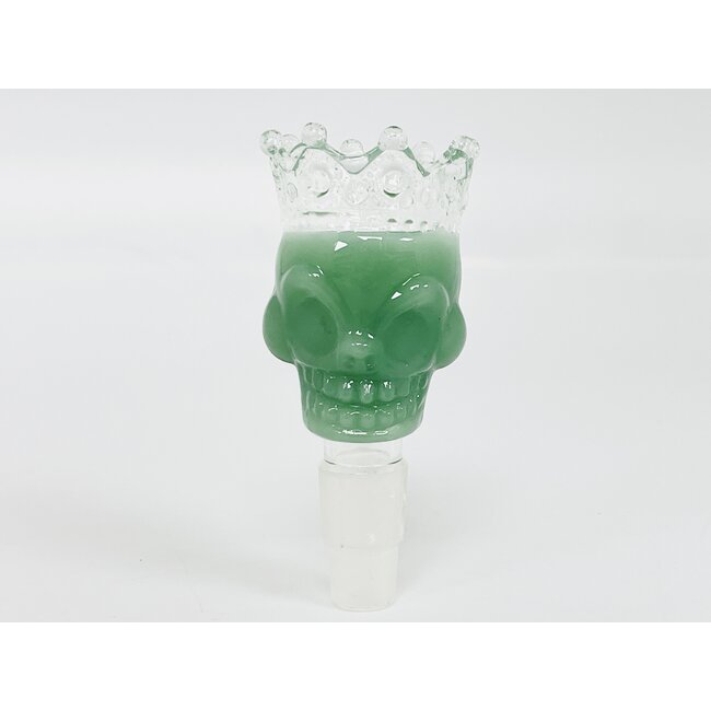 CRYSTAL GLASS 14/18MM  SKULL CROWN GLASS BOWL