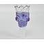 CRYSTAL GLASS 14/18MM  SKULL CROWN GLASS BOWL