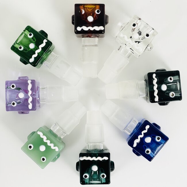 CRYSTAL GLASS 14/18MM BUDDY CUBE GLASS BOWL