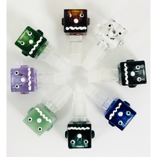 CRYSTAL GLASS 14/18MM  BUDDY CUBE GLASS BOWL