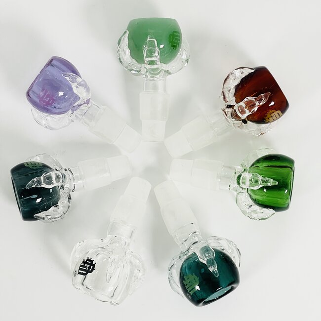 CRYSTAL GLASS 14MM/18MM CLAW GLASS BONG