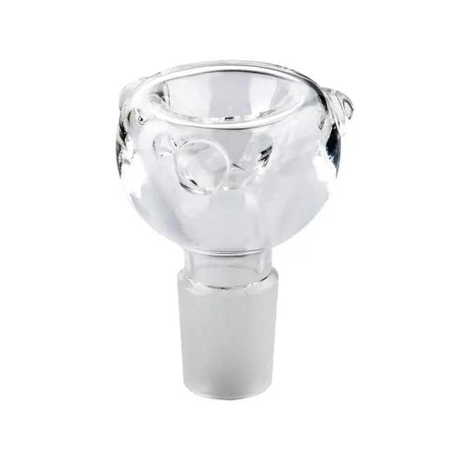 18MM MALE CLEAR ROUND GLASS BOWL
