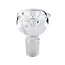 18MM MALE CLEAR ROUND GLASS BOWL