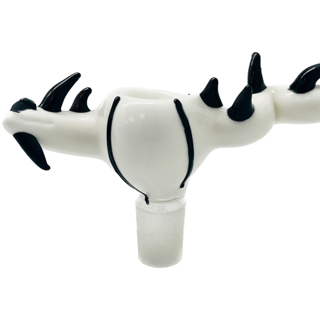 18MM  BLACK HORNED GLASS BOWL