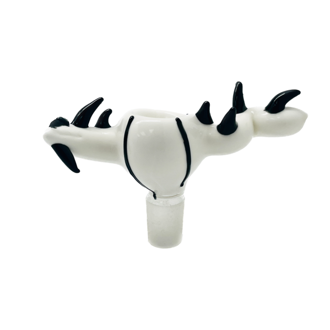 18MM BLACK HORNED GLASS BOWL