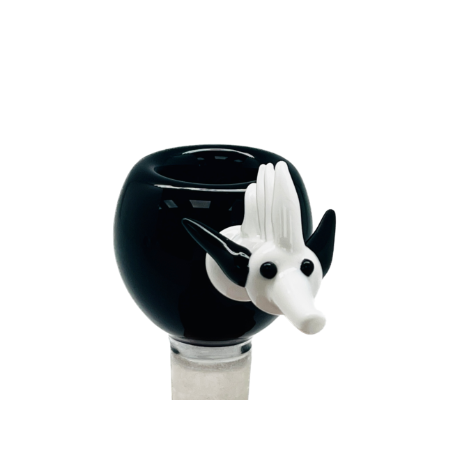 18MM BLACK PRAGON GLASS BOWL