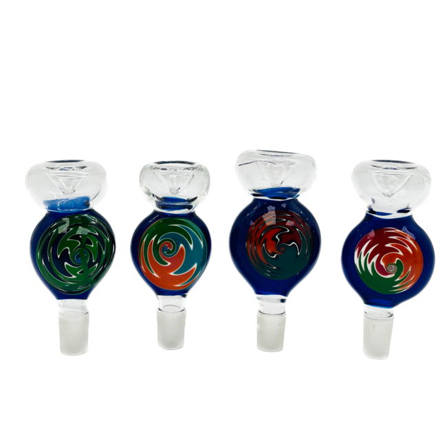 14MM SWRIL BUBBLE GLASS BOWL