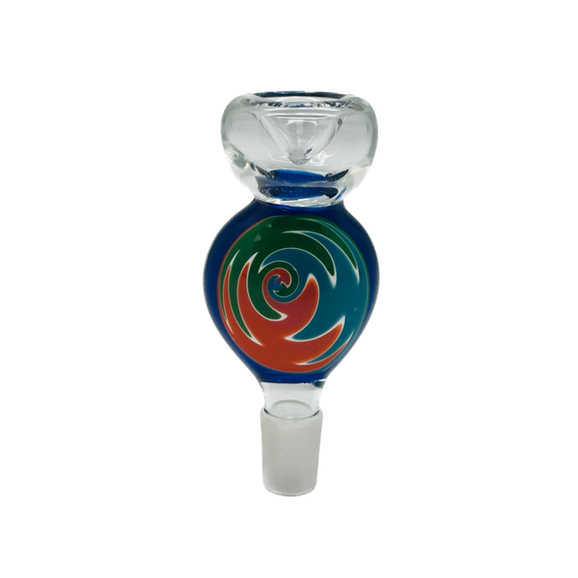 14MM SWRIL BUBBLE GLASS BOWL
