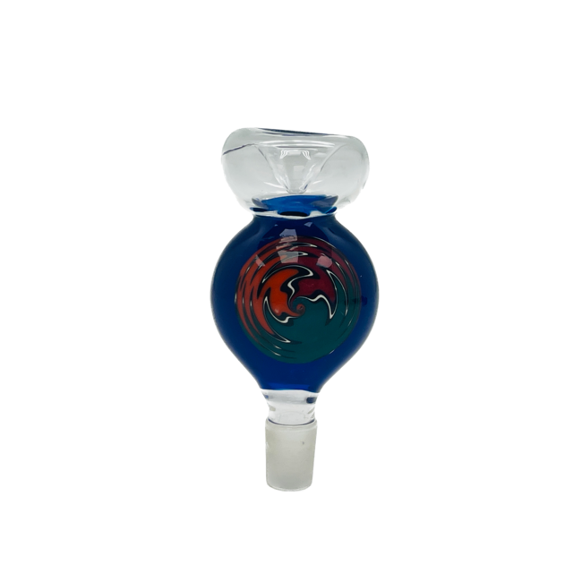 14MM SWRIL BUBBLE GLASS BOWL