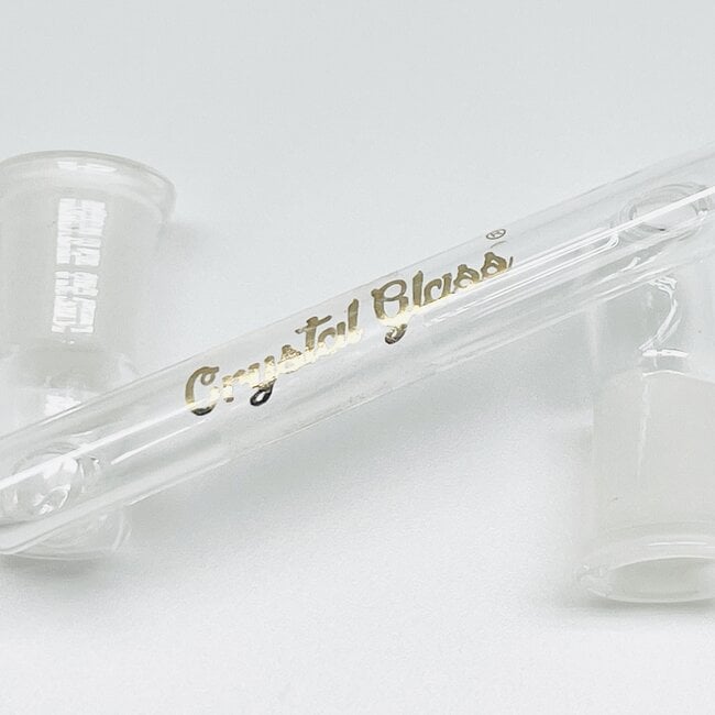 CRYSTAL GLASS 14 FEMALE TO 14 FEMALE GLASS DROP DOWN