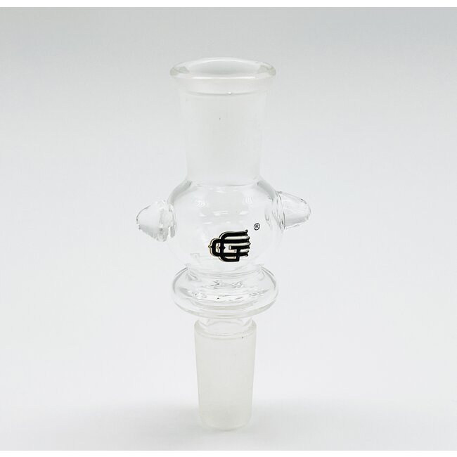 CHRYSTAL GLASS ADAPTER 14MM MALE TO 14MM FEMALE