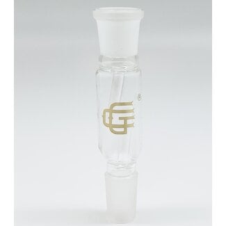 CHRYSTAL GLASS CHRYSTAL GLASS ADAPTER 18MM MALE TO 18MM FEMALE WITH PERC