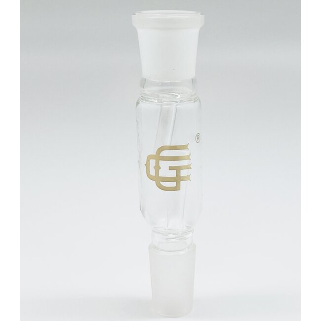 CHRYSTAL GLASS ADAPTER 18MM MALE TO 18MM FEMALE WITH PERC
