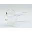 CRYSTAL GLASS 14MM MALE DOUBLE TUBE THERMAL QUARTZ BANGER