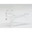 CRYSTAL GLASS 14MM MALE DOUBLE TUBE THERMAL QUARTZ BANGER